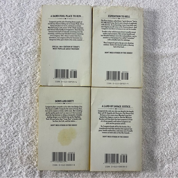 Vintage Longarm Action Western Romance Novel x4 - Picture 6 of 14